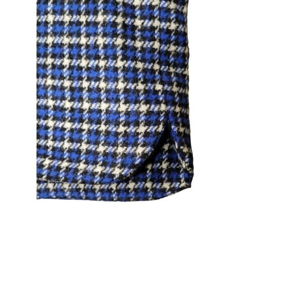 TalbotsâBlueâHoundstooth WoolâPencilâSkirtâSzâ6P - Picture 3 of 7